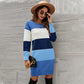 ColorMix Round Neck Knit Dress