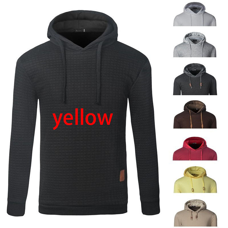 Men’s Jacquard Long-Sleeved Hoodie Sweatshirt