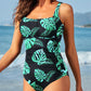 Elegance One-Piece Pleated Swimsuit