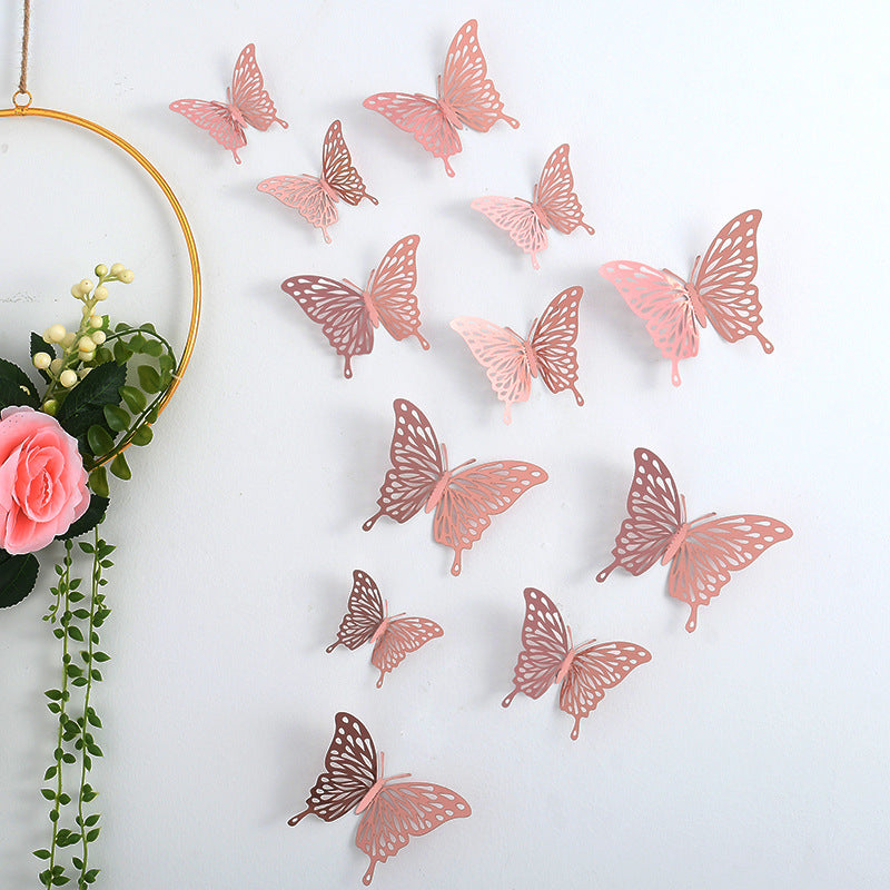 3D Butterfly Wall Sticker - Three-Dimensional Wall Decoration