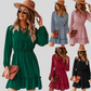 Autumn-Winter Long Sleeve A-Line Waist Dress