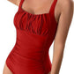 Elegance One-Piece Pleated Swimsuit