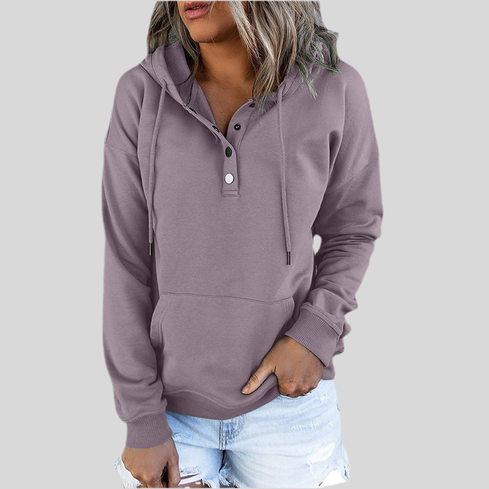 Relaxed Fit Long-sleeve Hooded Sweater