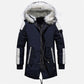 Men’s Winter Fur Hooded Parka Jacket