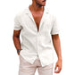 Men’s Casual Button-Down Beach Shirt