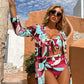 Women’s Trendy Printed Three-Piece Swimwear