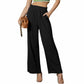 Breezy Solid Color Women’s Casual Trousers