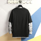 Two Printed Round Neck T-shirts