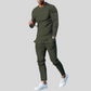 Men’s Plain Casual Two-Piece Set