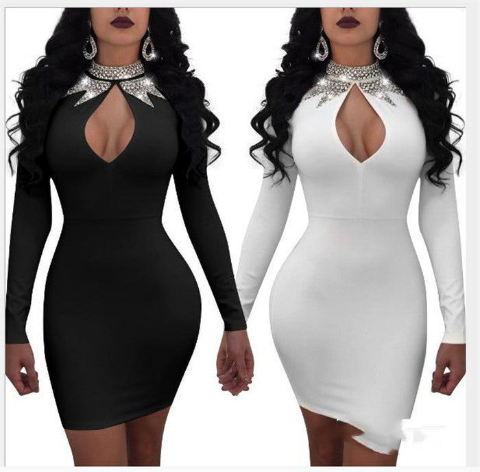 Seductive Night-Out Long Sleeve Dress