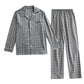 Autumn Plaid Loose Fit Long Sleeve Pajamas