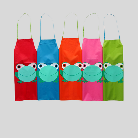 Cartoon Print Kids Painting Apron