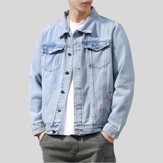 Men’s Casual Blue Denim Jacket