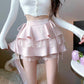 Mesh Stitching Bubble Skirt for Women