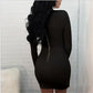 Seductive Night-Out Long Sleeve Dress