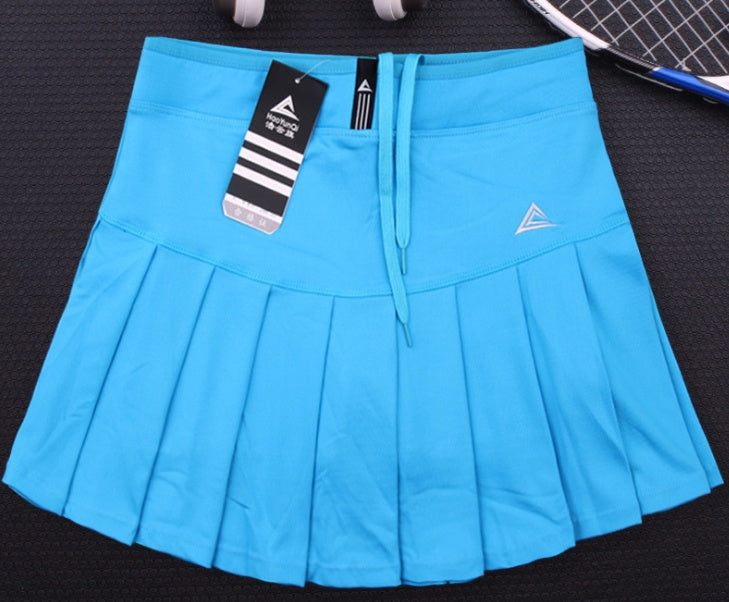 Quick Dry Tennis Skirt with Built-In Safety Shorts