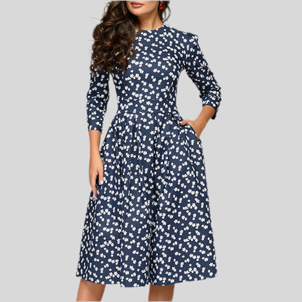 Classic A-Line Mid-Length Dress