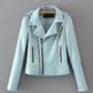 Fashionable Women’s Faux Leather Motorcycle Jacket