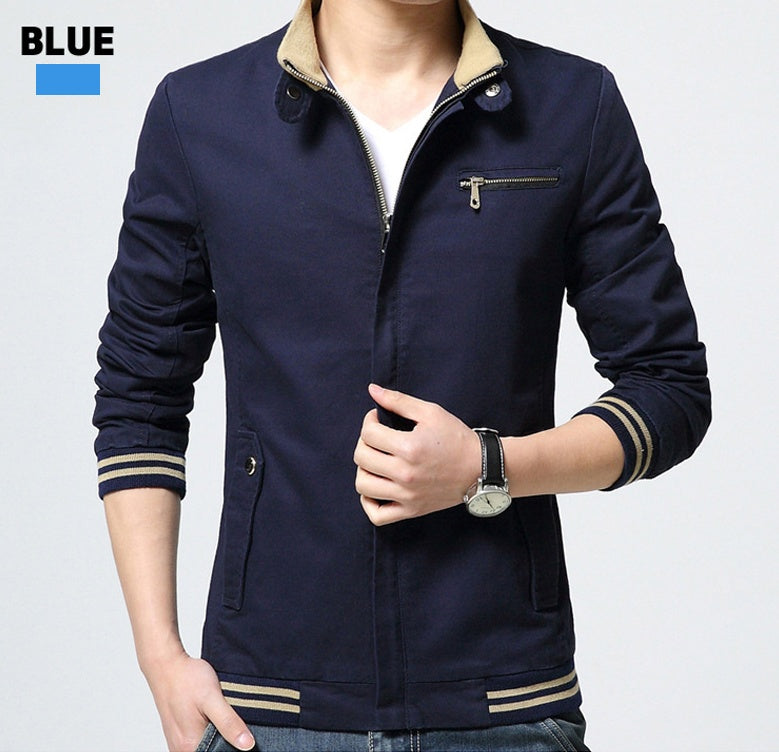 Mens Spring Autumn Casual Jacket Coat