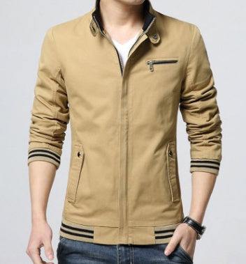 Mens Spring Autumn Casual Jacket Coat