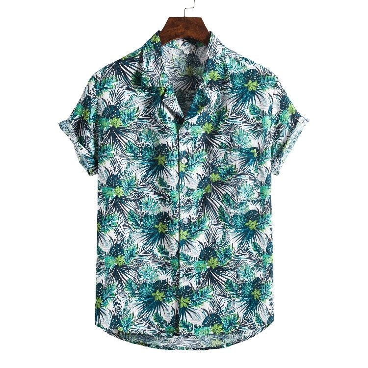 Men’s Casual Beach Print T-Shirt