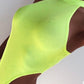 Neon Halter Bodysuit Elastic Tank Jumpsuit