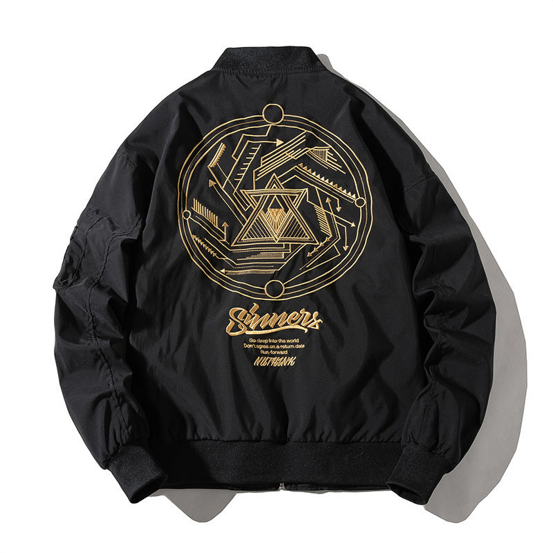 Tide Brand Embroidered Varsity Jacket