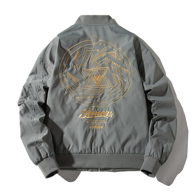 Tide Brand Embroidered Varsity Jacket