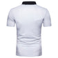 Irregular Stitching Short Sleeve Polo Shirt