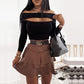 Ladies Puff Cake Mini Skirt