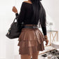 Ladies Puff Cake Mini Skirt