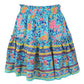 Flared Boho A-Line Pleated Mini Skirt