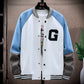 Men’s Trendy Stand-Up Collar Baseball Jacket