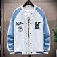 Men’s Trendy Stand-Up Collar Baseball Jacket