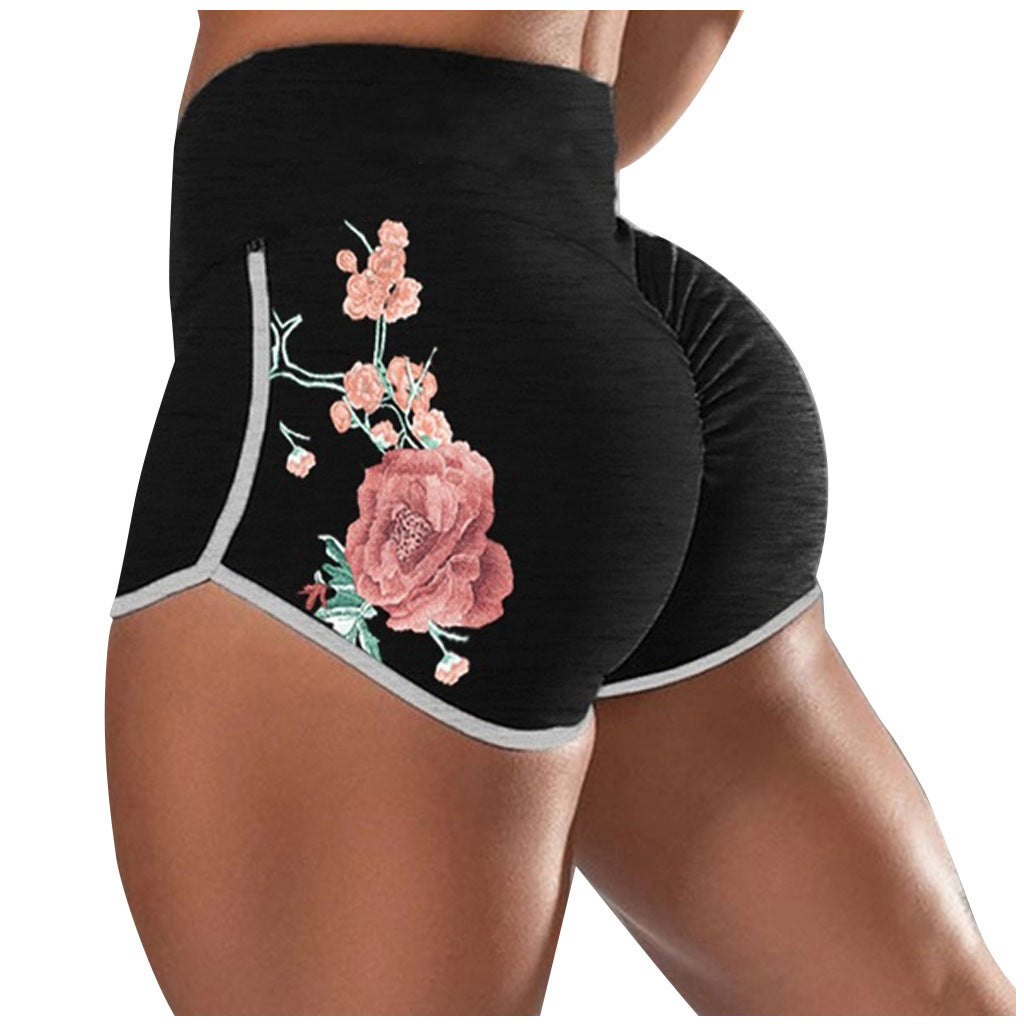 FlexSculpt Floral Gym Shorts