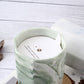 Neutral Marbled Ceramic Octagonal Plant Pot & Smokeless Scented Candle