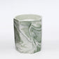 Neutral Marbled Ceramic Octagonal Plant Pot & Smokeless Scented Candle