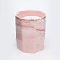 Neutral Marbled Ceramic Octagonal Plant Pot & Smokeless Scented Candle