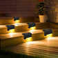 Upgraded Solar LED Fence and Step Lights for Outdoor Spaces