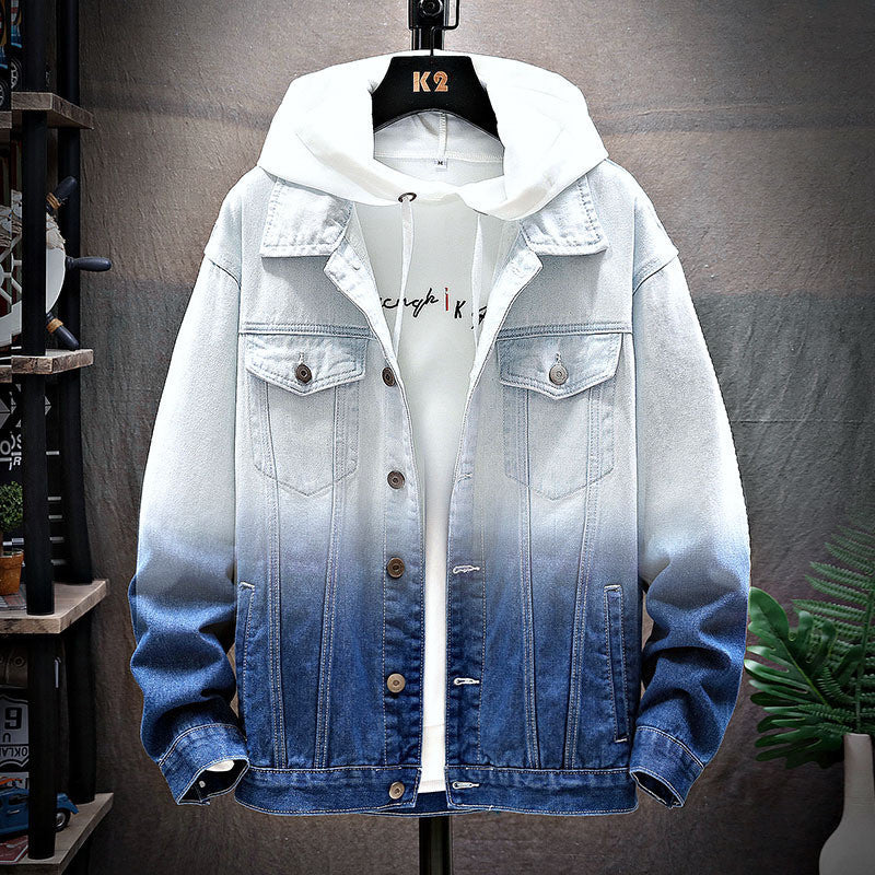 CozyHue Gradient Denim Jacket