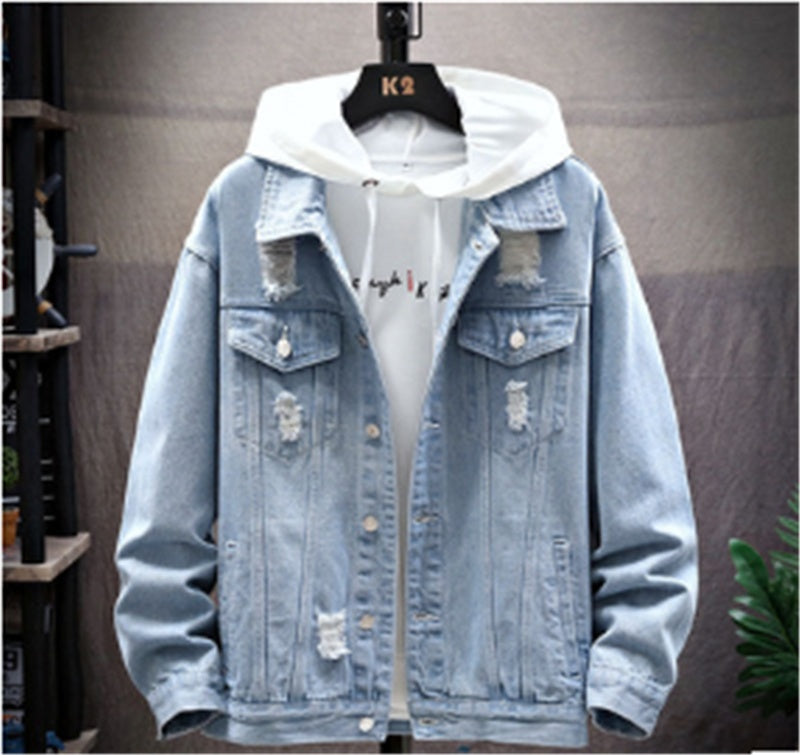 CozyHue Gradient Denim Jacket