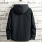 Spring Autumn Plus Size Hooded Windbreaker