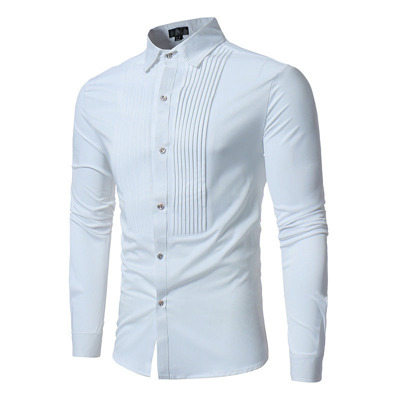 Men’s Slim Fit Wedding Tuxedo Shirt