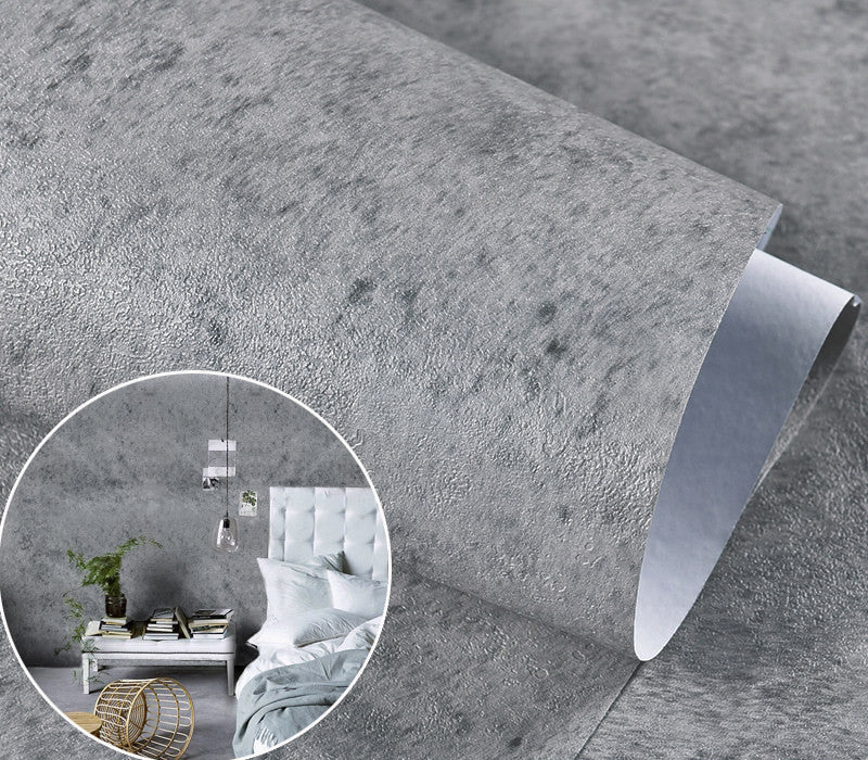 Nordic Cement Self-Adhesive Gray Wallpaper