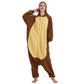 Fuzzy Brown Bear Polar Fleece Onesie