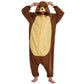 Fuzzy Brown Bear Polar Fleece Onesie