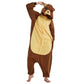 Fuzzy Brown Bear Polar Fleece Onesie