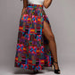 African-Inspired Printed Skirt