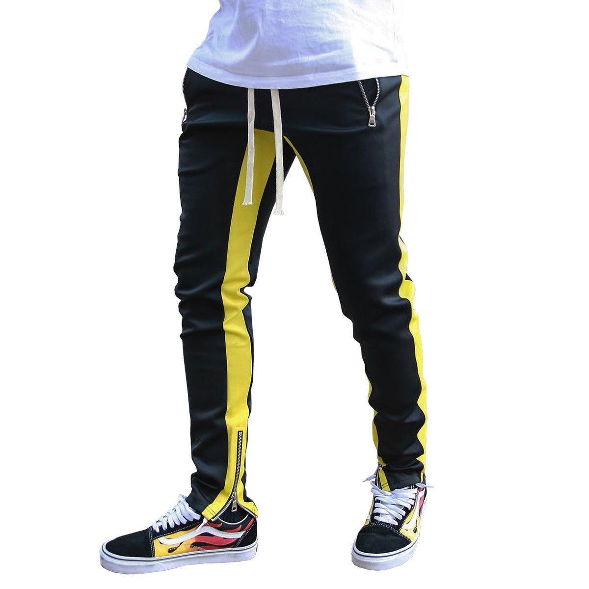 Sport Pants with Letter Print and Skinny Harem Style