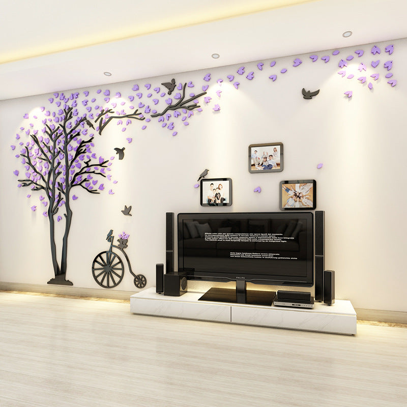 3D Crystal Mirror Acrylic Wall Stickers